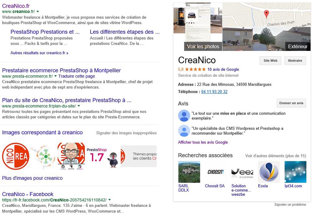 Google Knowlegde Graph CreaNico