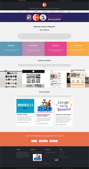 Site CreaNico - Structure WordPress en silos