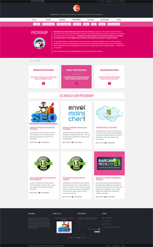 Site CreaNico - Structure WordPress en silos